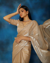 Load image into Gallery viewer, Galah Tissue Saree Set