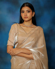 Load image into Gallery viewer, Galah Tissue Saree Set