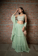 Load image into Gallery viewer, Honey Dew Lehenga Set