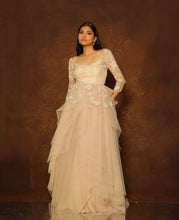 Load image into Gallery viewer, Rosebud Layered Bow Gown