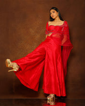 Load image into Gallery viewer, Fuchsia Drape Sharara Set