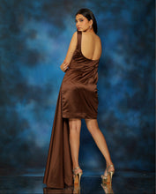 Load image into Gallery viewer, Axinite Embellished Draped Dress