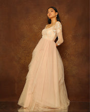 Load image into Gallery viewer, Rosebud Layered Bow Gown