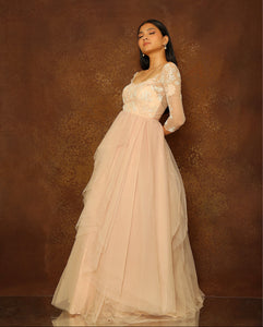 Rosebud Layered Bow Gown