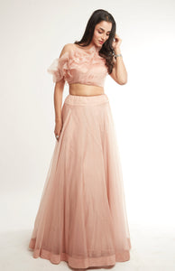 Charita Varma in Rosebud Ruffle Skirt Set