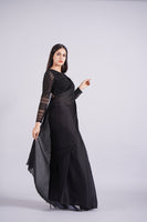 Raven Black Embellished Saree