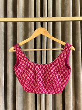 Load image into Gallery viewer, Fuchsia Banaras Blouse