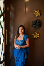 Load image into Gallery viewer, Jaiyetri Makana in Seagrass Ruffle Saree Set