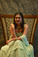 Load image into Gallery viewer, Jaiyetri Makana in Honey Dew Lehenga Set