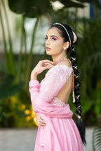 Load image into Gallery viewer, Rose Pink Zinnia Gown with Dupatta