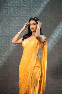 Tuscan Sun Zinnia Saree Set