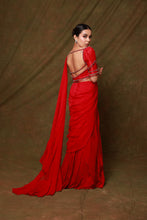 Load image into Gallery viewer, Fuchsia Concept Saree Set