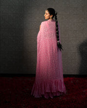 Load image into Gallery viewer, Rose Pink Zinnia Lehenga Cape Set