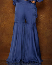 Load image into Gallery viewer, Sapphire Blue Ruffle Co-Ord Set