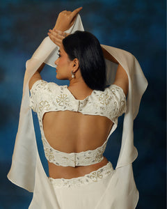 Bay Salt Zinnia Lehenga Set