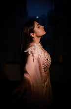 Load image into Gallery viewer, Ayeshaa Khan in Rosebud Embellished Cape Set