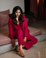 Load image into Gallery viewer, Anjali in Fuchsia Power Suit