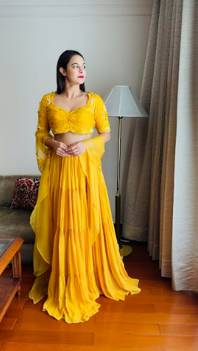 Anu Rao in Tuscan Sun Lehenga Set