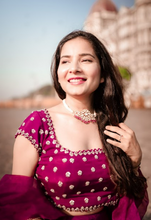 Load image into Gallery viewer, Ashu Sethi (Indyshades) in Plum Sharara Set