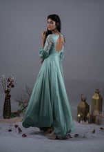 Load image into Gallery viewer, Honey Dew Gown with Lantern Sleeves