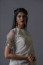 Load image into Gallery viewer, Bay Salt Embellished Saree Set