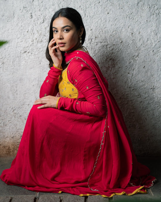 Fuchsia Anarkali