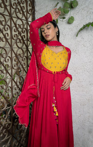 Fuchsia Anarkali