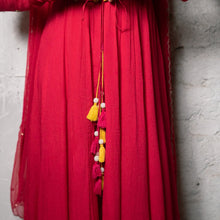 Load image into Gallery viewer, Fuchsia Anarkali Suit Set