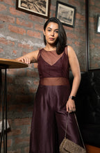 Load image into Gallery viewer, Mahogany Sheer Jumpsuit