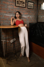 Load image into Gallery viewer, Ruby Red Bustier with Bay Salt Trousers