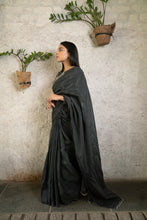 Load image into Gallery viewer, Pebble Grey Saree Set