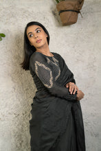 Load image into Gallery viewer, Pebble Grey Saree Set