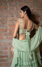 Load image into Gallery viewer, Honey Dew Lehenga with Dupatta