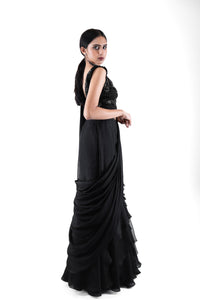 Raven Black Concept Saree