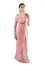 Load image into Gallery viewer, Rosebud Concept Saree