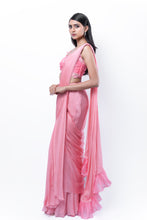 Load image into Gallery viewer, Rose Pink Concept Saree