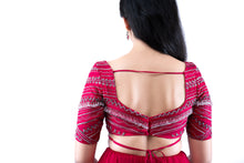 Load image into Gallery viewer, Fuchsia Concept Saree Set