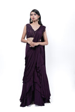 Load image into Gallery viewer, Mahogany Concept Saree Set