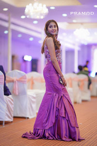 Saloni Vijaywargiya in Lilac Mermaid Gown