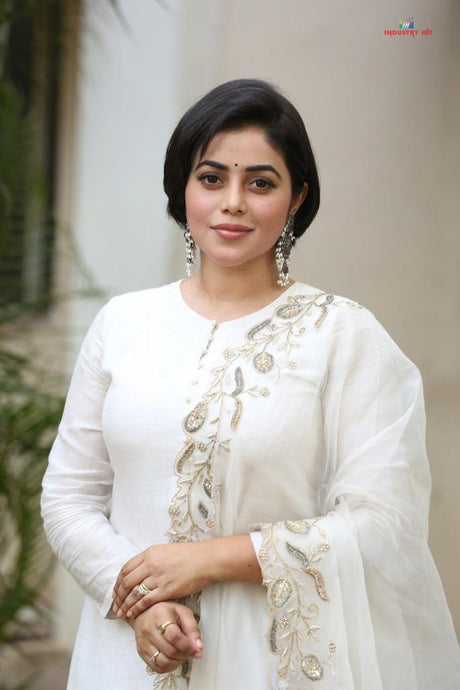 Shamna Kasim in Bay Salt Suit Set