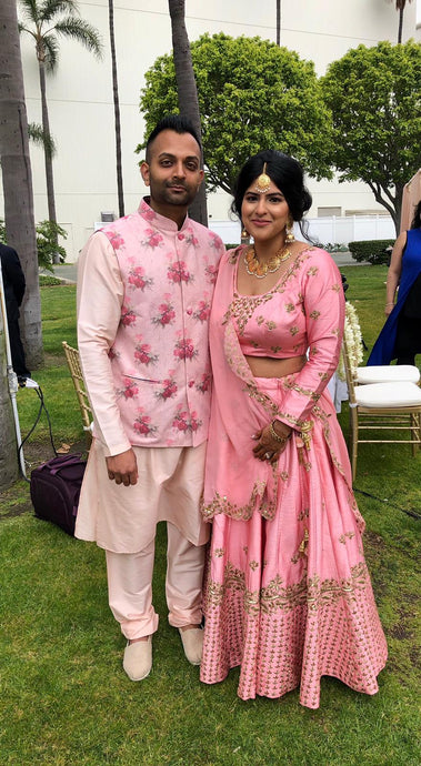 Puja Patel in Rosebud Lehenga Set