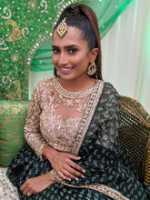 Load image into Gallery viewer, Shaheen Shaikh in Emerald Printed Lehenga Set