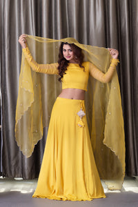 Payal Rajput in Tuscan Sun Lehenga Set