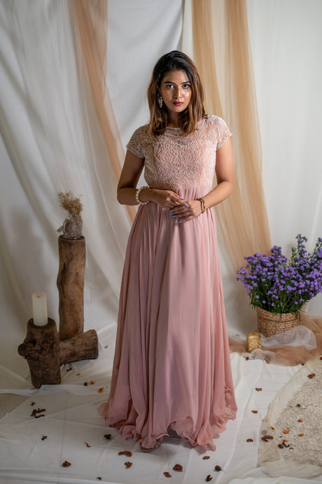 Rosebud Beaded Gown