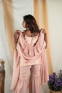 Rosebud Ruffle Dupatta