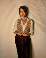 Load image into Gallery viewer, Trishala Kamath in Rosebud Embellished Jacket