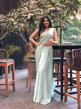 Load image into Gallery viewer, Esha Rao in Honey Dew Concept Saree Set