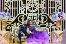 Load image into Gallery viewer, Bindi Patel in Lilac Ombre Embellished Gown